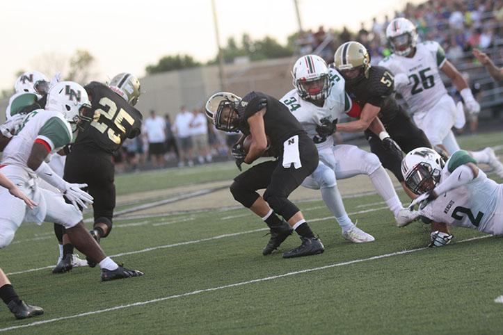 Lawrence North High School lost to Noblesville on August 21st, 50-55. 