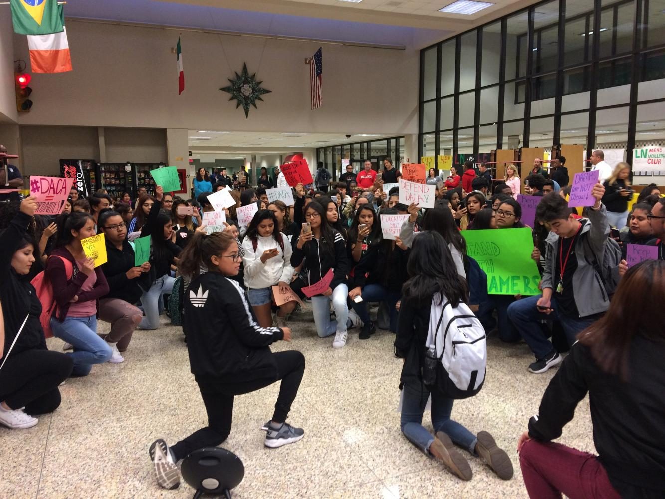 Students protest presidential action on DACA