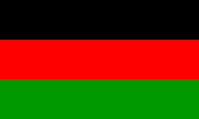 The AA flag, that symbolizes Black History Month.