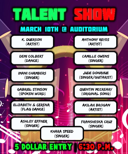 LN Talent Show coming to perform Thursday, March 10