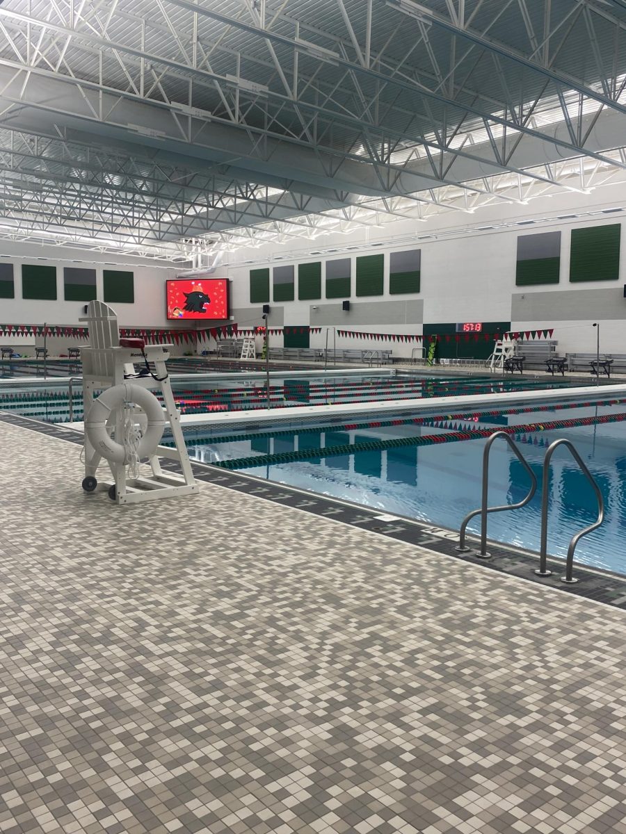 The new natatorium is bigger than the old pool and will provide a better space for the swimming and diving teams, as well health classes. 